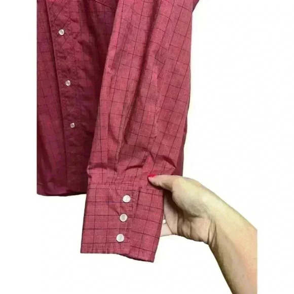 Wrangler Pearl Snap Plaid Western Wear for Men - Picture 7 of 11